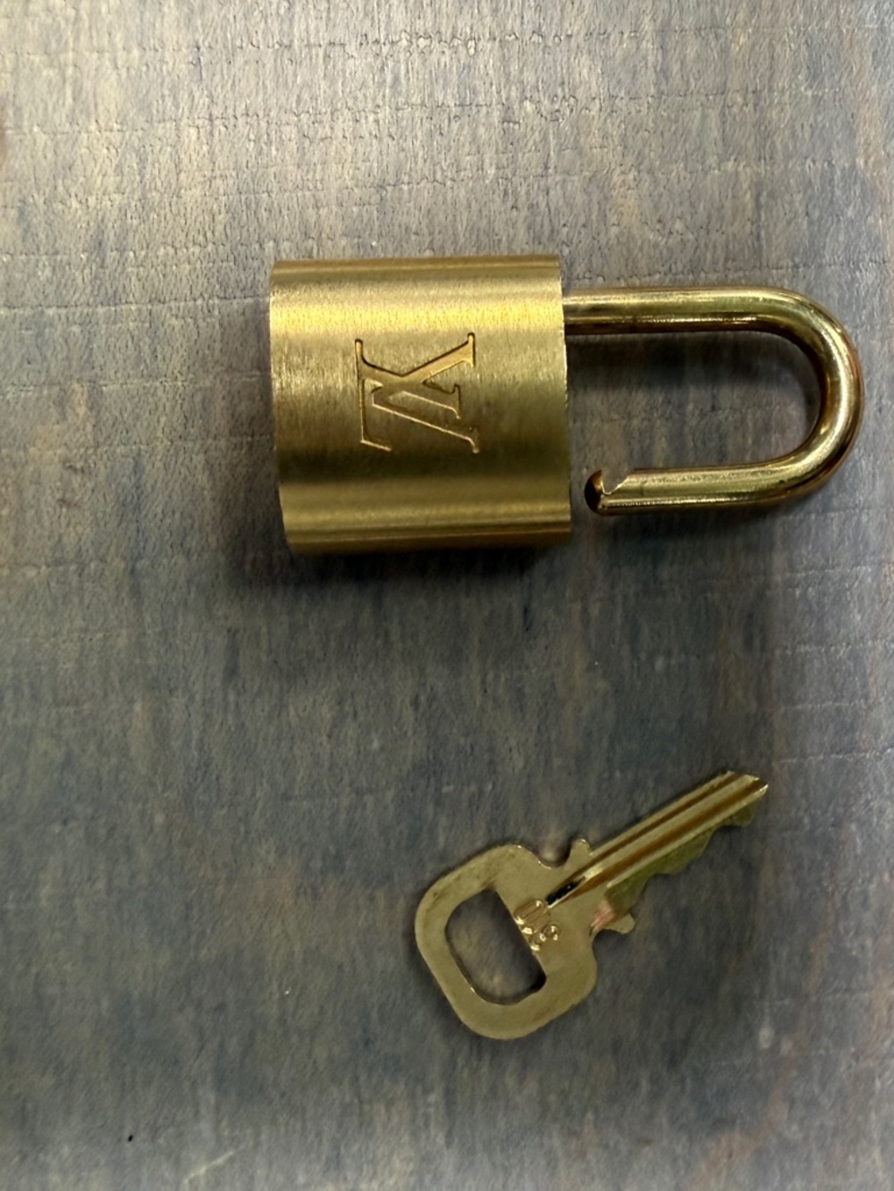 Louis Vuitton Gold Padlock with Key 310